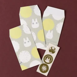 Maison Ghibli Cartes Postales Et Papier À Lettres|6 Enveloppes & autocollants Totoro Pissenlit - Mon voisin Totoro