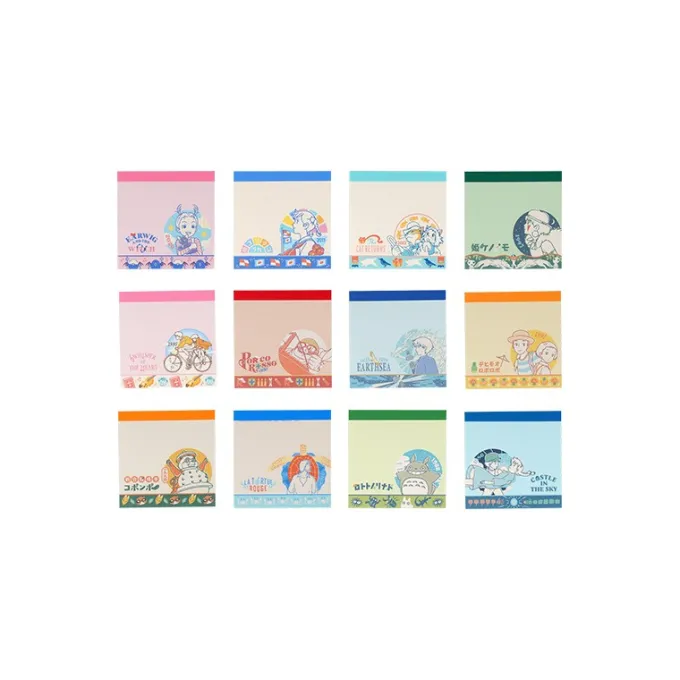 Maison Ghibli Petit Matériel|Assortiment de 24 Mini Blocs memo à collectionner - Studio Ghibli
