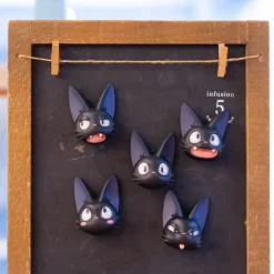 Maison Ghibli Magnets|Asssort. de 6 Magnets Jiji Frimousses - Kiki la petite sorcière