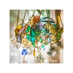 Maison Ghibli Décoration|Attrape-soleil vitrail Kiki - Kiki la petite sorcière