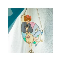 Maison Ghibli Décoration|Attrape-soleil vitrail Kiki - Kiki la petite sorcière