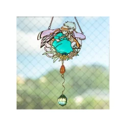 Maison Ghibli Décoration|Attrape-soleil vitrail Sophie & Hauru - Le Château ambulant