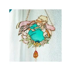 Maison Ghibli Décoration|Attrape-soleil vitrail Sophie & Hauru - Le Château ambulant