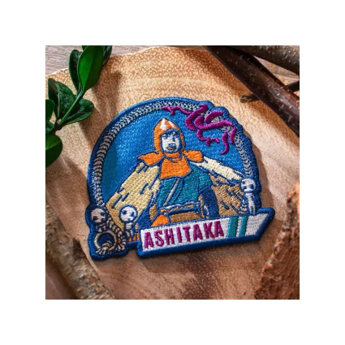 Maison Ghibli Badges|Badge broderie autocollant Ashitaka - Princesse Mononoké