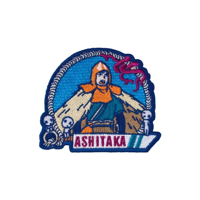 Maison Ghibli Badges|Badge broderie autocollant Ashitaka - Princesse Mononoké