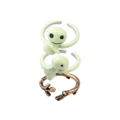 Maison Ghibli Bijoux|Bague 3 anneaux Kodama - Princesse Mononoké