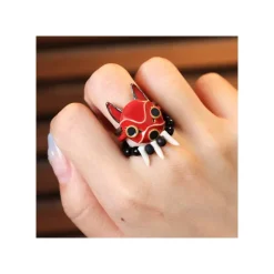 Maison Ghibli Bijoux|Bague 3 anneaux Masque de San - Princesse Mononoké