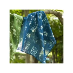 Maison Ghibli Textile|Bandana Vivre ensemble bleu - Princesse Mononoké