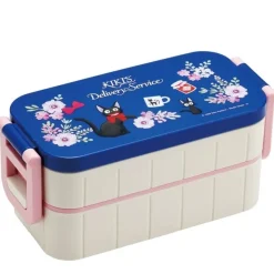 Maison Ghibli Cuisine Et Table|Bento 2 niveaux Jiji Guirlande de fleurs - Kiki la petite sorcière
