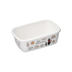 Maison Ghibli Cuisine Et Table|Beurrier émail avec couvercle bois Viennoiseries 500ml - Kiki la peti