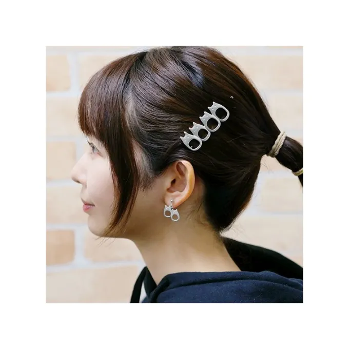 Maison Ghibli Bijoux|Bijou Barette Guirlande Totoro Blanc Metal- Mon Voisin Totoro