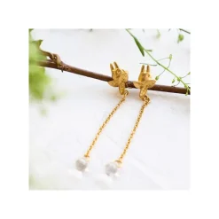 Maison Ghibli Bijoux|Bijou Boucle d’oreilles Clip Totoro Blanc Goutte - Mon Voisin Totoro