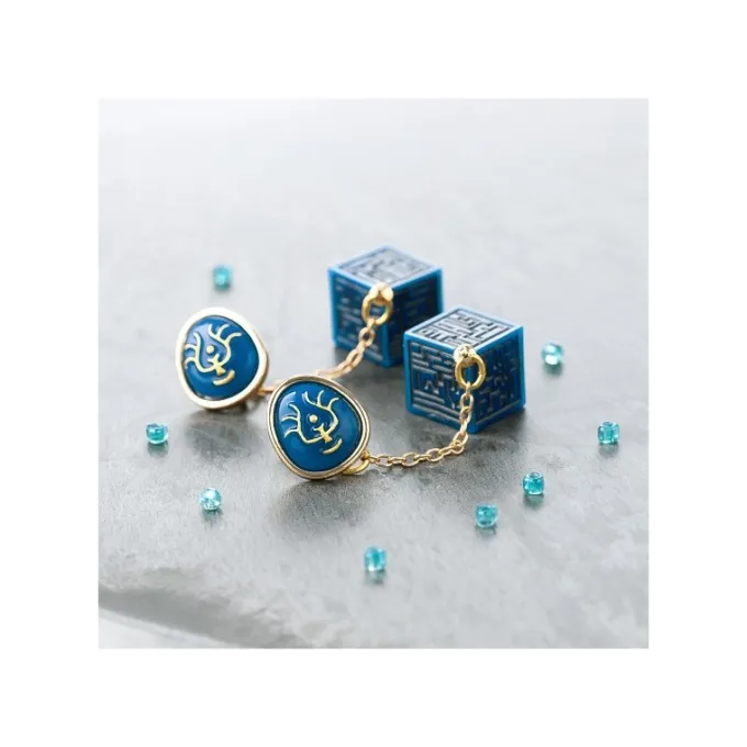 Maison Ghibli Bijoux|Bijou Boucle d’oreilles Cristal Volucite et Monolithe - Le Château da