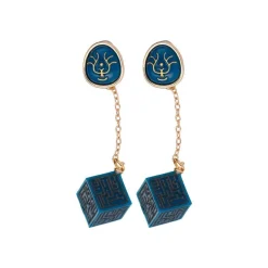 Maison Ghibli Bijoux|Bijou Boucle d’oreilles Cristal Volucite et Monolithe - Le Château da