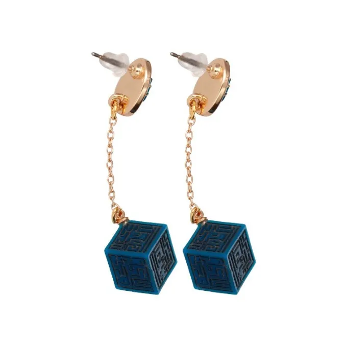 Maison Ghibli Bijoux|Bijou Boucle d’oreilles Cristal Volucite et Monolithe - Le Château da