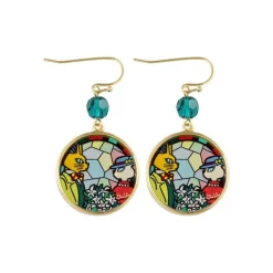 Maison Ghibli Bijoux|Bijou Boucles d’oreilles Louise et Baron Vitrail- Si tu tends l'oreil