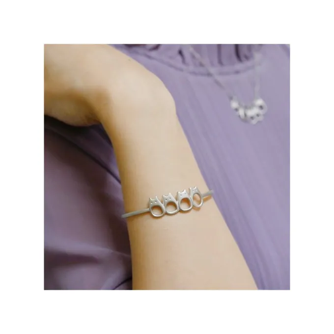 Maison Ghibli Bijoux|Bijou Bracelet Guirlande Totoro Blanc Metal- Mon Voisin Totoro