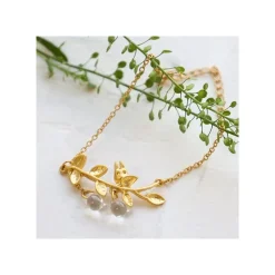 Maison Ghibli Bijoux|Bijou Bracelet Totoro Blanc Caché Dans Une Feuille -Mon Voisin Totoro
