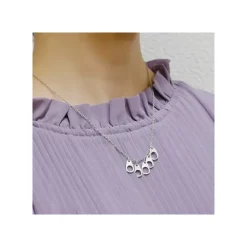 Maison Ghibli Bijoux|Bijou Collier Totoro Blanc Metal- Mon Voisin Totoro