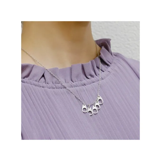 Maison Ghibli Bijoux|Bijou Collier Totoro Blanc Metal- Mon Voisin Totoro