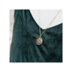 Maison Ghibli Bijoux|Bijou Pendentif Calcifer Vitrail- Le Château ambulant