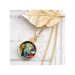 Maison Ghibli Bijoux|Bijou Pendentif Louise Et Baron Vitrail - Si tu tends l'oreille
