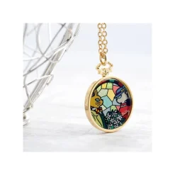 Maison Ghibli Bijoux|Bijou Pendentif Louise Et Baron Vitrail - Si tu tends l'oreille