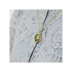 Maison Ghibli Bijoux|Bijou Pendentif Louise Et Baron Vitrail - Si tu tends l'oreille
