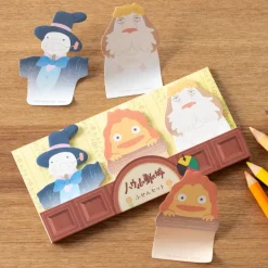 Maison Ghibli Petit Matériel|Bloc Memo Calcifer, Hihn & Navet - Le Château ambulant