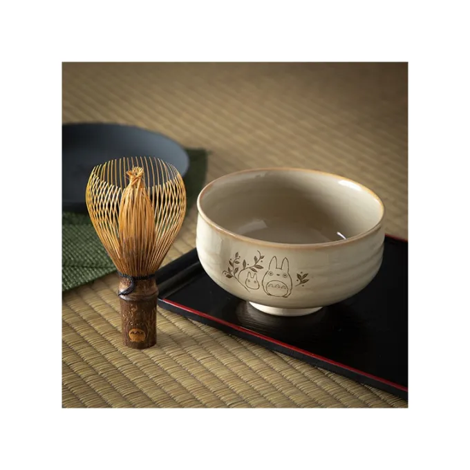 Maison Ghibli Cuisine Et Table|Bol à matcha et fouet Akahada-yaki - Mon voisin Totoro