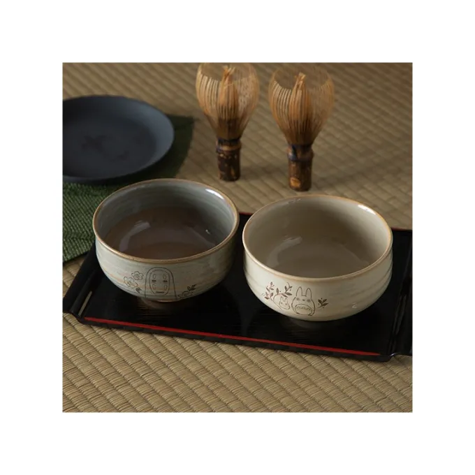Maison Ghibli Cuisine Et Table|Bol à matcha et fouet Akahada-yaki - Mon voisin Totoro