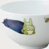 Maison Ghibli Cuisine Et Table|Bol 13cm Totoro Aubergine et fleur - Mon Voisin Totoro