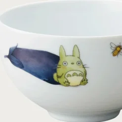 Maison Ghibli Cuisine Et Table|Bol 13cm Totoro Aubergine et fleur - Mon Voisin Totoro