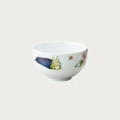 Maison Ghibli Cuisine Et Table|Bol 13cm Totoro Aubergine et fleur - Mon Voisin Totoro