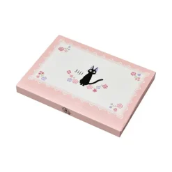Maison Ghibli Linge De Maison|Boîte cadeau 3 serviettes Jiji Confitures Fruits Rouges - Kiki la pet