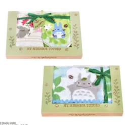 Maison Ghibli Linge De Maison|Boîte cadeau 3 serviettes Soleil de la forêt - Mon Voisin Totoro
