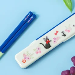 Maison Ghibli Cuisine Et Table|Boîte de Baguettes 18cm Jiji Guirlande de fleurs - Kiki la petite sor