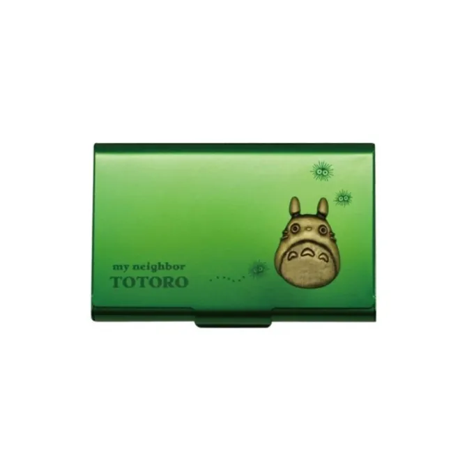Maison Ghibli Accessoires|Boîte Métal Carte de Visite Verte Totoro - Mon Voisin Totoro