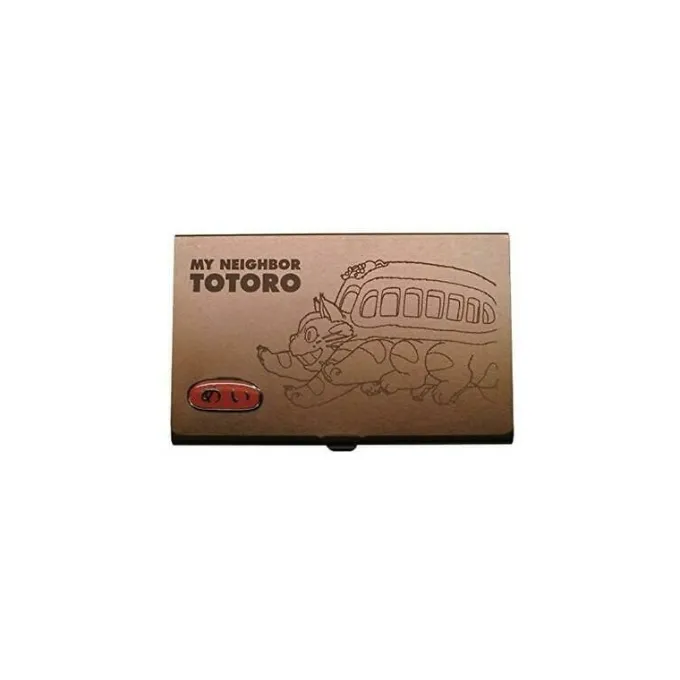 Maison Ghibli Accessoires|Boîte Métal Cartes de visite Chatbus Bronze - Mon Voisin Totoro