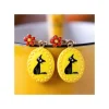 Maison Ghibli Bijoux|Boucles d’oreilles à clips fantaisie jaunes Jiji - Kiki la petite sor