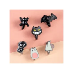 Maison Ghibli Bijoux|Boucles d’oreilles clip Générique Totoro set de 6 - Mon Voisin Totoro