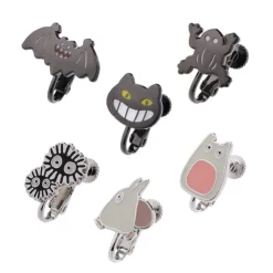 Maison Ghibli Bijoux|Boucles d’oreilles clip Générique Totoro set de 6 - Mon Voisin Totoro