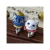 Maison Ghibli Bijoux|Boucles d’oreilles percées Yuki & Lune - Le Royaume des chats