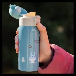 Maison Ghibli Cuisine Et Table|Bouteille Thermos 350ml Bleu mat - Mon Voisin Totoro