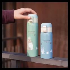 Maison Ghibli Cuisine Et Table|Bouteille Thermos 480ml Vert pâle mat - Mon Voisin Totoro