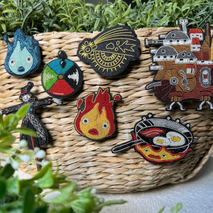 Maison Ghibli Pins|Broche Cannetille Disque magique - Le Château Ambulant