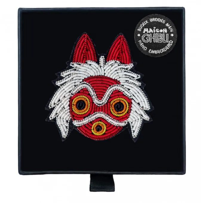 Maison Ghibli Pins|Broche cannetille Masque de San - Princesse Mononoké