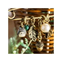 Maison Ghibli Accessoires|Bijoux|Broche épingle à nourrice Totoro & Feuilles - Mon Voisin Totoro