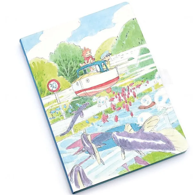 Maison Ghibli Carnets Et Cahiers|Carnet de notes Ponyo & Sosuke - Ponyo sur la falaise