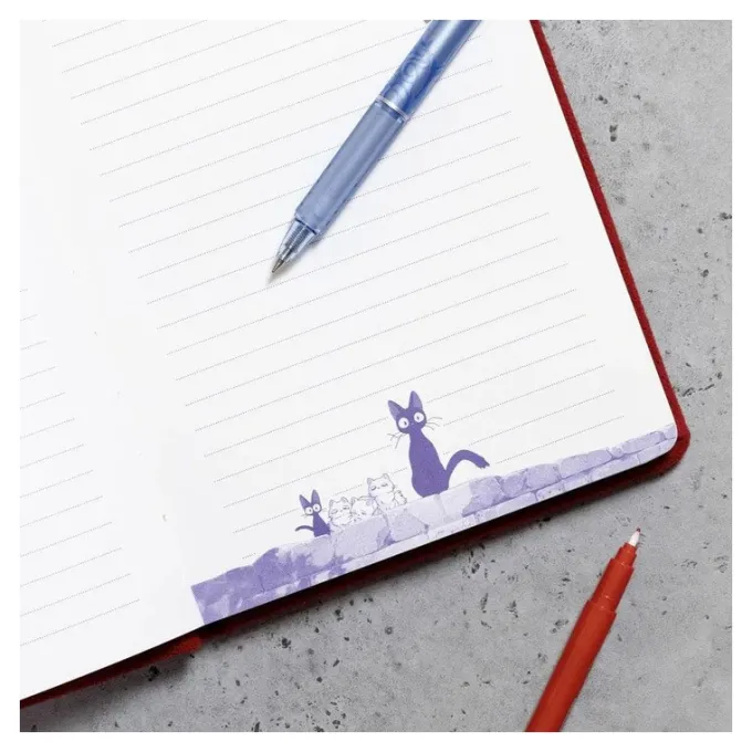 Maison Ghibli Carnets Et Cahiers|Carnet feutrine Jiji - Kiki la petite sorcière